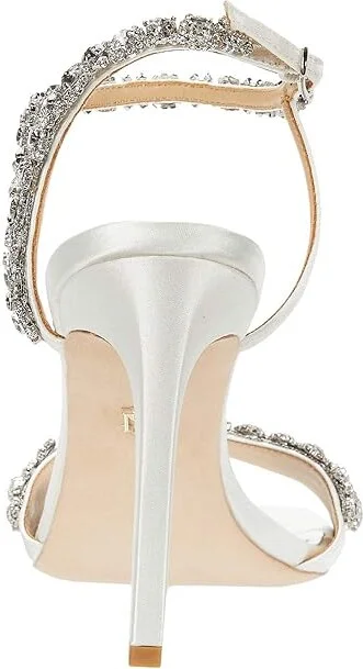 Badgley Mischka Galia Women's Shoes Soft White : 5.5 M, Textile - Image 4