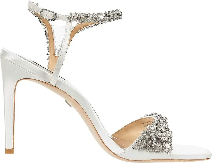 Badgley Mischka Galia Women's Shoes Soft White : 5.5 M, Textile - Image 7