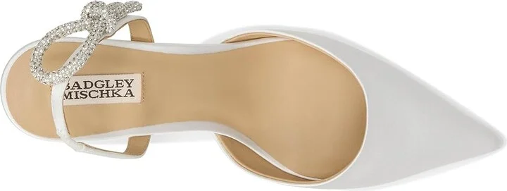 Badgley Mischka Gentry Women's Shoes Soft White : 8 M, Leather - Image 2