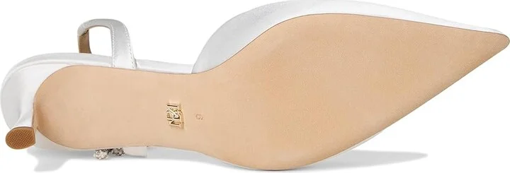 Badgley Mischka Gentry Women's Shoes Soft White : 8 M, Leather - Image 3