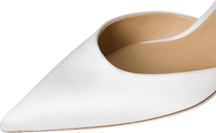 Badgley Mischka Gentry Women's Shoes Soft White : 8 M, Leather - Image 7