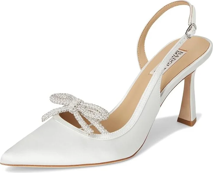 Badgley Mischka Georgie Women's Shoes Soft White : 7.5 M - Image 5