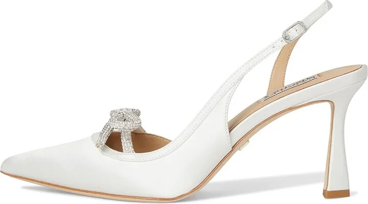 Badgley Mischka Georgie Women's Shoes Soft White : 7.5 M - Image 6