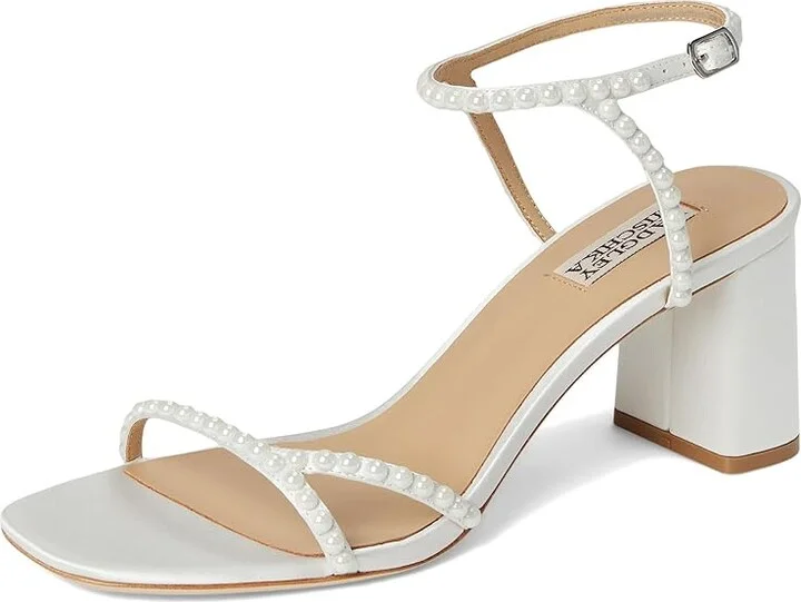 Badgley Mischka Giabella Women's Sandals Soft White : 7 M - Image 5