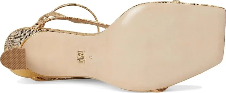 Badgley Mischka Gianni Women's Sandals Gold Lizard : 8 M - Image 3