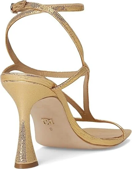 Badgley Mischka Gianni Women's Sandals Gold Lizard : 8 M - Image 4