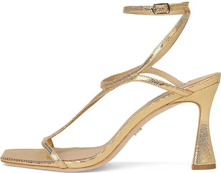 Badgley Mischka Gianni Women's Sandals Gold Lizard : 8 M - Image 6