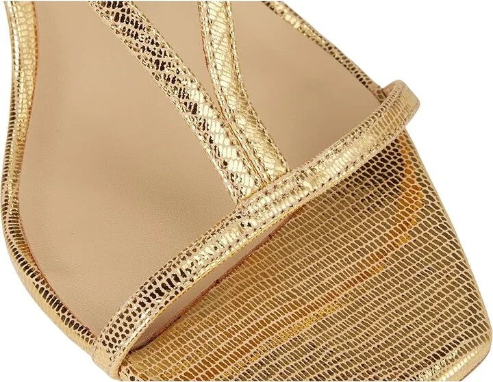 Badgley Mischka Gianni Women's Sandals Gold Lizard : 8 M - Image 7