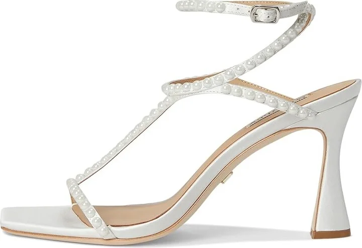 Badgley Mischka Gianni Women's Sandals Soft White : 7 M - Image 6
