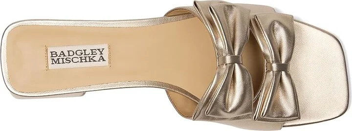 Badgley Mischka Giorgia II Women's Sandals Champagne : 6 M, Leather - Image 2