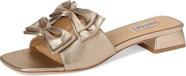 Badgley Mischka Giorgia II Women's Sandals Champagne : 6 M, Leather - Image 5