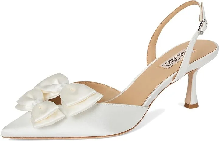 Badgley Mischka Giovanna Women's Shoes Soft White : 6.5 M - Image 5