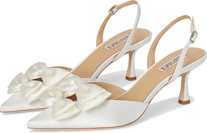 Badgley Mischka Giovanna Women's Shoes Soft White : 6.5 M