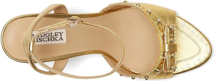 Badgley Mischka Giuliana Women's Sandals Gold : 9 M, Leather - Image 2