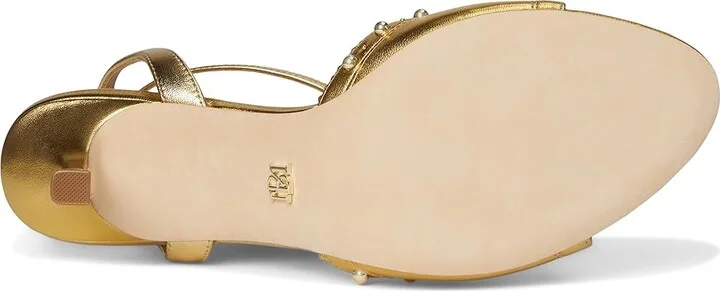 Badgley Mischka Giuliana Women's Sandals Gold : 9 M, Leather - Image 3