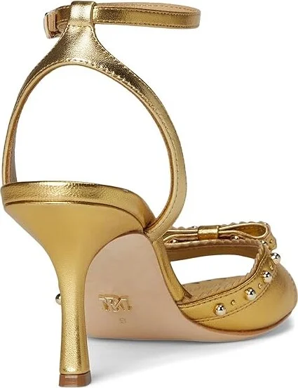 Badgley Mischka Giuliana Women's Sandals Gold : 9 M, Leather - Image 4