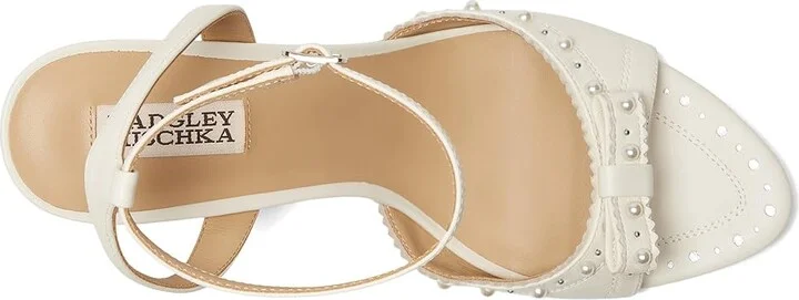 Badgley Mischka Giuliana Women's Sandals Soft White : 9 M, Leather - Image 2