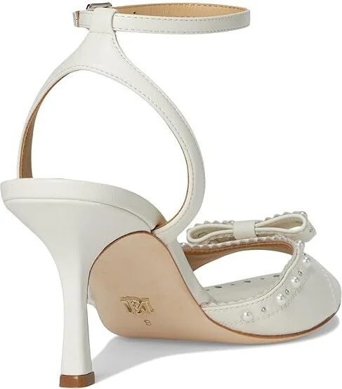 Badgley Mischka Giuliana Women's Sandals Soft White : 9 M, Leather - Image 4