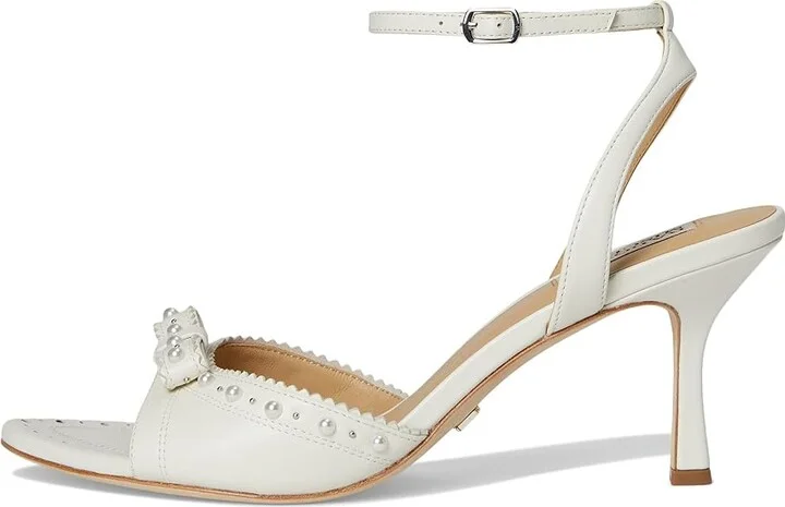 Badgley Mischka Giuliana Women's Sandals Soft White : 9 M, Leather - Image 6
