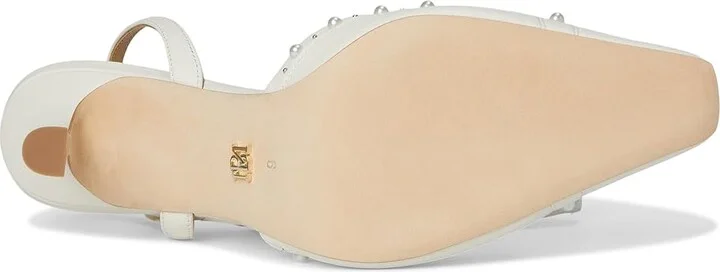 Badgley Mischka Gizelle Women's Shoes Soft White : 8.5 M, Leather - Image 3
