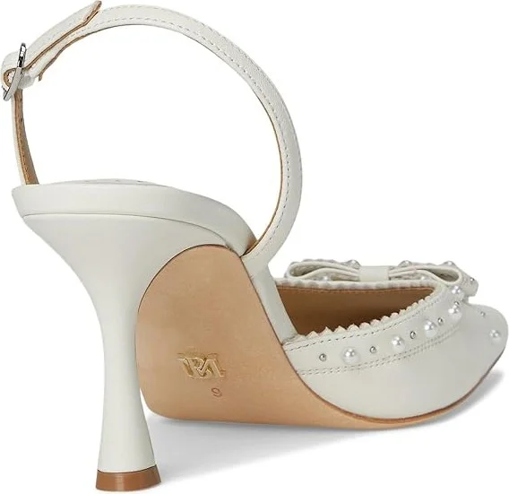 Badgley Mischka Gizelle Women's Shoes Soft White : 8.5 M, Leather - Image 4