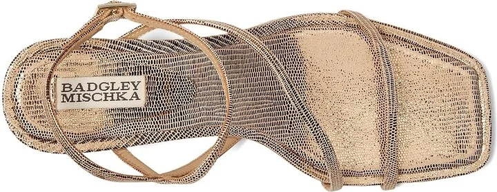 Badgley Mischka Gracelyn Women's Sandals Bronze : 7.5 M, Leather - Image 2