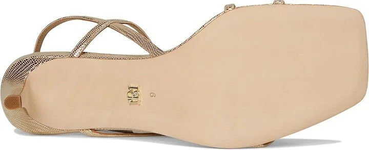 Badgley Mischka Gracelyn Women's Sandals Gold Lizard : 6.5 M, Leather - Image 3