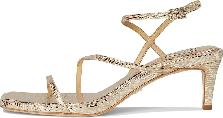 Badgley Mischka Gracelyn Women's Sandals Gold Lizard : 6.5 M, Leather - Image 6