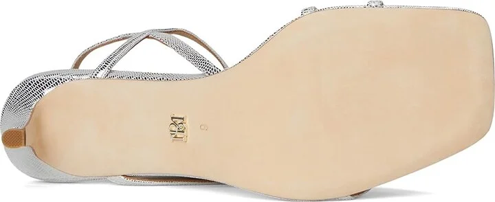Badgley Mischka Gracelyn Women's Sandals Silver Lizard : 9 M, Leather - Image 3