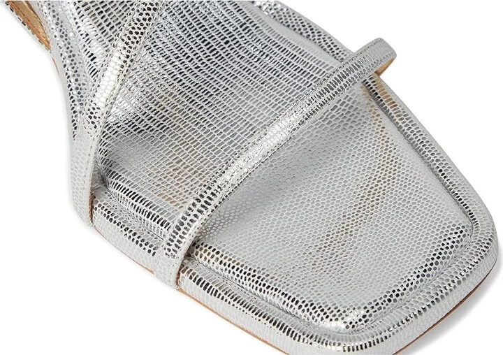 Badgley Mischka Gracelyn Women's Sandals Silver Lizard : 9 M, Leather - Image 7