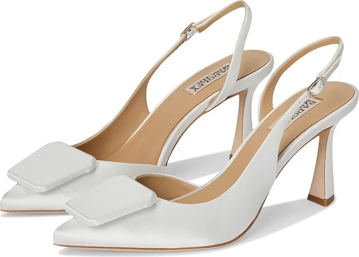 Badgley Mischka Graciella Women's Shoes Soft White : 8.5 M