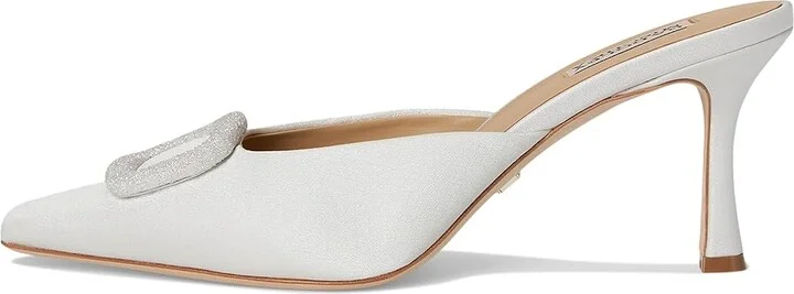 Badgley Mischka Graylynn Women's Shoes Soft White : 6 M, Wool - Image 6