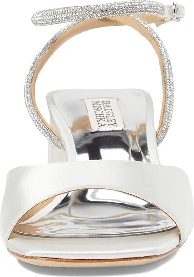 Badgley Mischka Infinity Women's Shoes Soft White : 5 M, Satin - Image 2