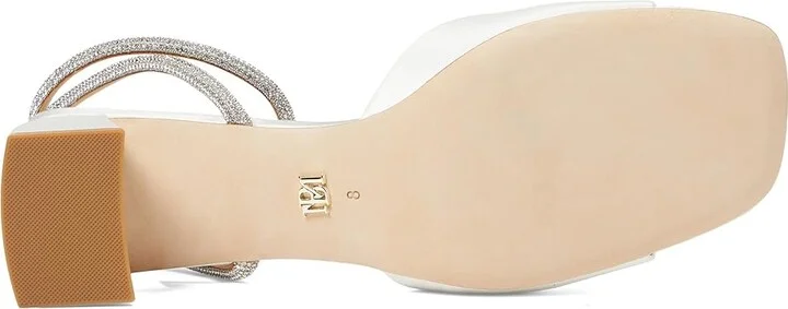 Badgley Mischka Infinity Women's Shoes Soft White : 5 M, Satin - Image 3