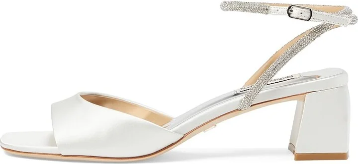 Badgley Mischka Infinity Women's Shoes Soft White : 5 M, Satin - Image 5