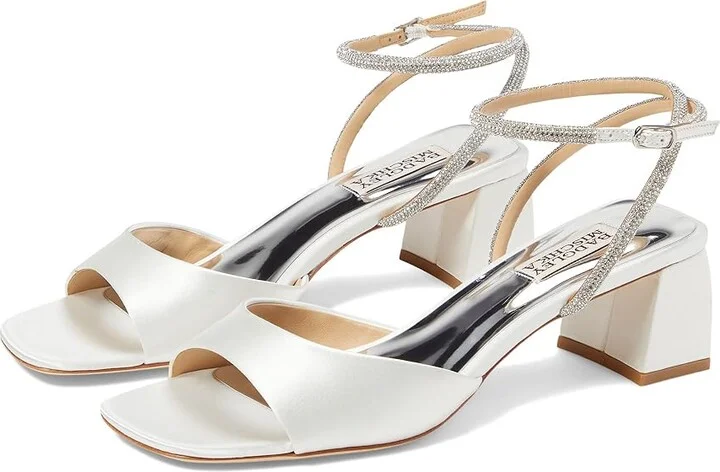Badgley Mischka Infinity Women's Shoes Soft White : 5 M, Satin