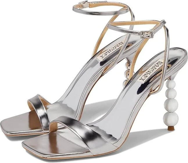 Badgley Mischka Ivette II Women's Shoes Dark Silver : 5.5 M