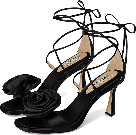 Badgley Mischka Janelle Women's Sandals Black : 6 M, Leather