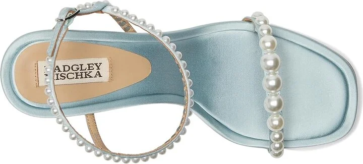 Badgley Mischka Jolie Women's Sandals Mist Blue : 9.5 M, Leather - Image 2
