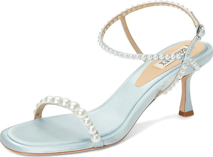 Badgley Mischka Jolie Women's Sandals Mist Blue : 9.5 M, Leather - Image 5
