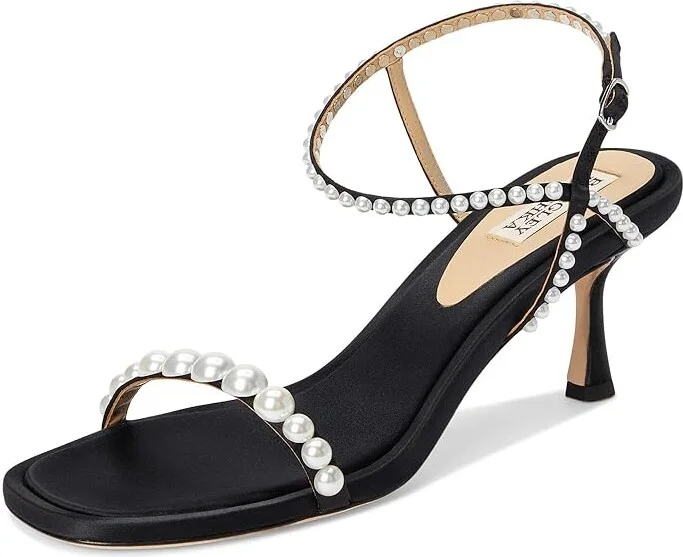Badgley Mischka Jolie Women's Sandals Mist Blue : 9.5 M, Leather - Image 11