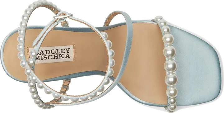 Badgley Mischka Jordyn Women's Sandals Mist Blue : 10 M, Leather - Image 2