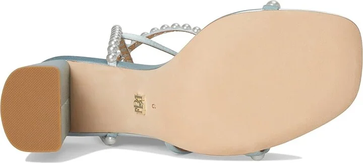 Badgley Mischka Jordyn Women's Sandals Mist Blue : 10 M, Leather - Image 3