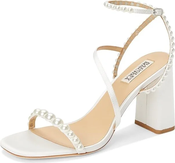 Badgley Mischka Jordyn Women's Sandals Mist Blue : 10 M, Leather - Image 11