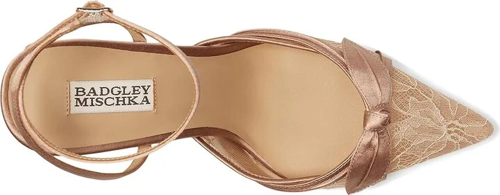 Badgley Mischka Josie High Women's Heels Clay : 7 M, Leather - Image 2