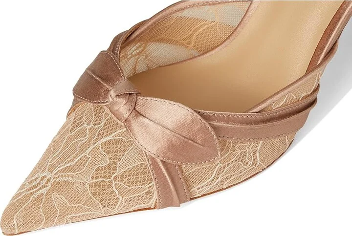 Badgley Mischka Josie High Women's Heels Clay : 7 M, Leather - Image 7