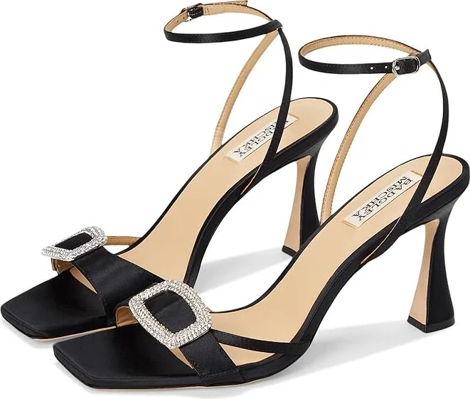 Badgley Mischka Judith Women's Sandals Black : 6.5 M, Leather