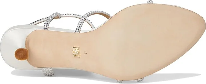 Badgley Mischka Julianna Women's Sandals Soft White : 7.5 M, Leather - Image 3