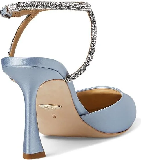 Badgley Mischka Kamilah Women's Shoes Azure Blue : 7 M, Textile - Image 4