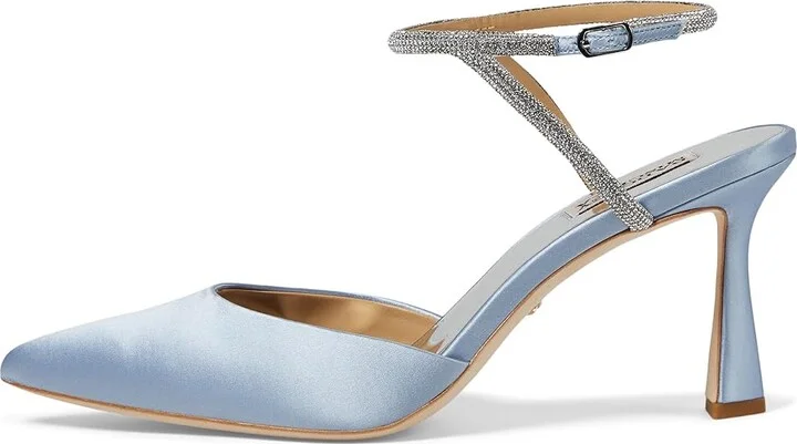 Badgley Mischka Kamilah Women's Shoes Azure Blue : 7 M, Textile - Image 5